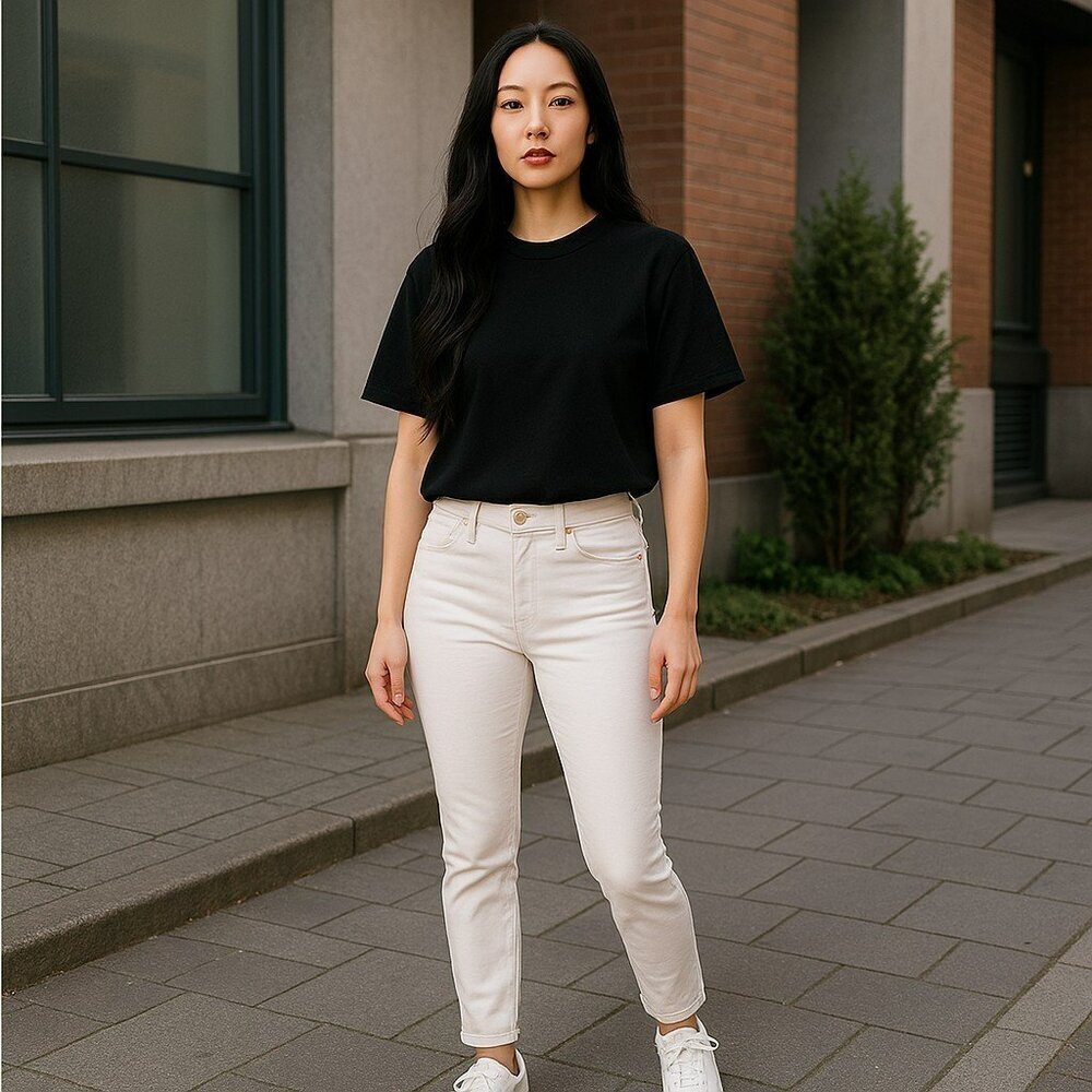 J Brand Mid Rise Rail Denim White Skinny Jeans In Blanc Size 25 Style 8112C028